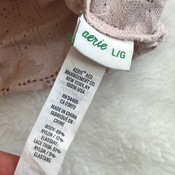 Aerie Pink Lace Bralette with Padding - Picture 5 of 5